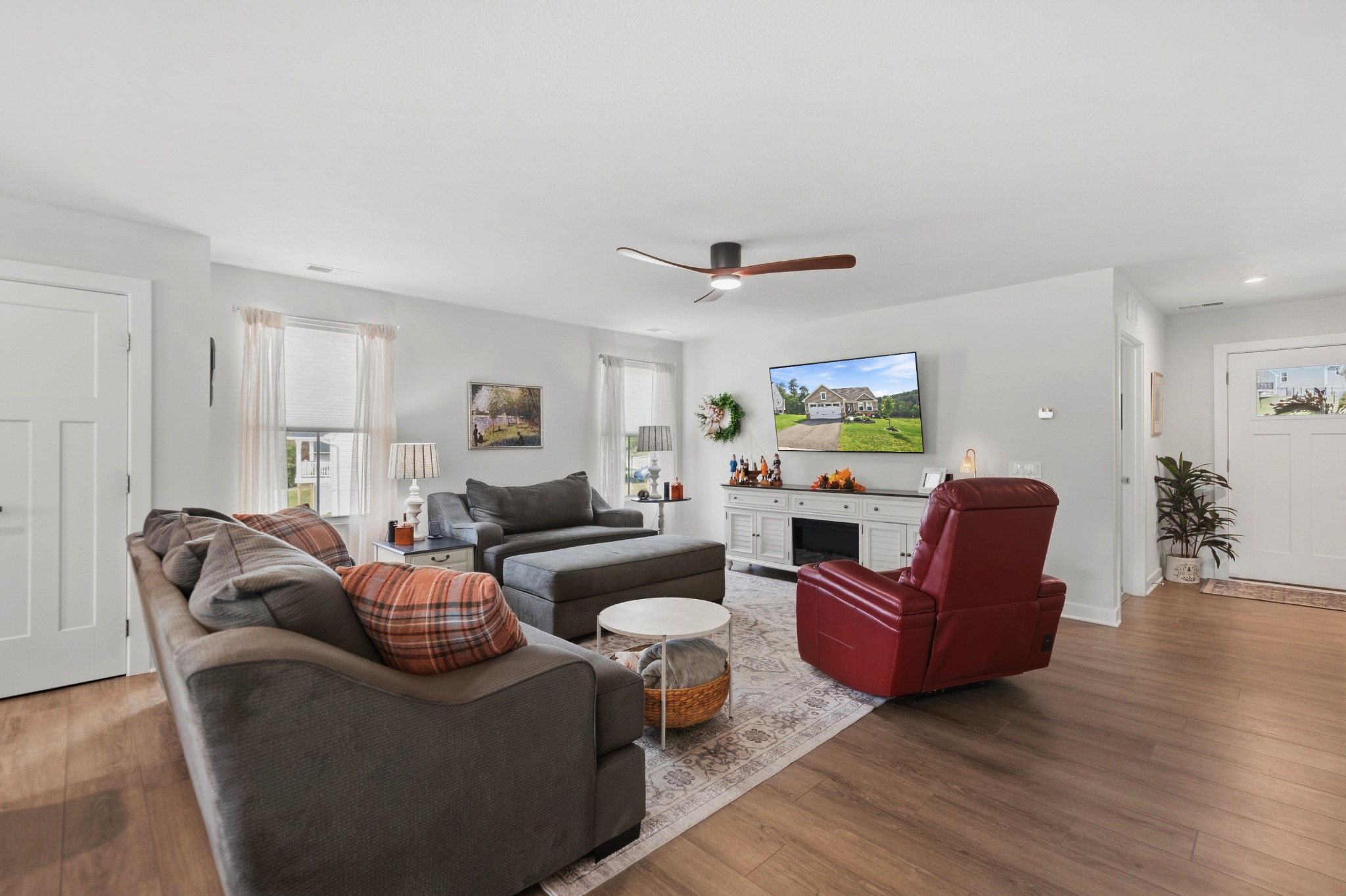 Family room and dining space